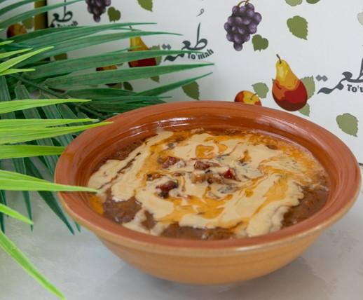 فول بالطحينة
